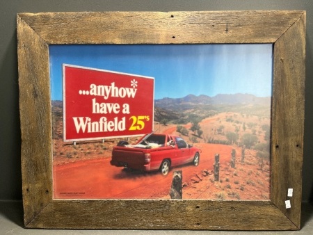 Winfield Framed Advertising Poster