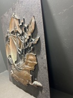 Large Gold Frame and Ship Wall Artwork - 6