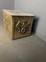 Ornate Possibly Copper Coal Box - 2