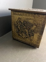 Ornate Possibly Copper Coal Box - 3