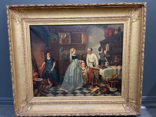 Framed Victorian Era Artwork Signed