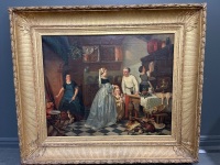Framed Victorian Era Artwork Signed