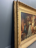Framed Victorian Era Artwork Signed - 2