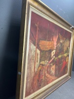 Framed Oil on Canvas by Colin Merrill 1975 Signed - 2