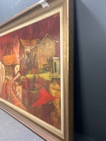 Framed Oil on Canvas by Colin Merrill 1975 Signed - 3