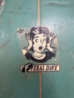 Aqua Surfboard by Feral Dave - 5