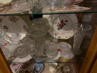 Shelf lot of cut glass/crystal pieces - 2