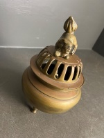 Brass Chinese Incense Burner - 2