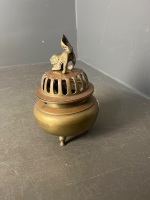 Brass Chinese Incense Burner - 3