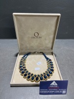 Oroton Blue Stone Necklace