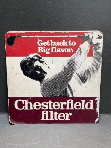 Chesterfield Advertising Sign