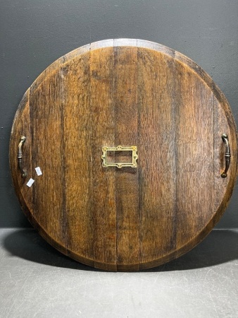 Wine Barrel Serving Tray