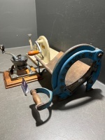 Antique Bread Cutter Raadvad with Culnoy Slicer and Coffee Grinder - 2