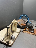 Antique Bread Cutter Raadvad with Culnoy Slicer and Coffee Grinder - 3