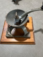 Antique Bread Cutter Raadvad with Culnoy Slicer and Coffee Grinder - 5