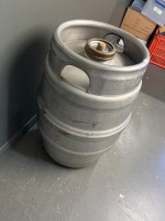 Beer Keg with Removable Brass Lid - 2
