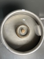 Beer Keg with Removable Brass Lid - 5