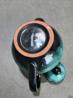 Blue Mountain Pottery Teapot including Fish Sculpture - 5