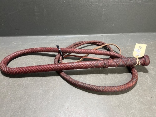 9 ft 12 Plait Kangaroo Hide Bullwhip