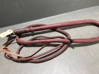 9 ft 12 Plait Kangaroo Hide Bullwhip - 4