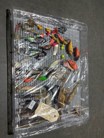 Tray of Mixed Fishing Lures