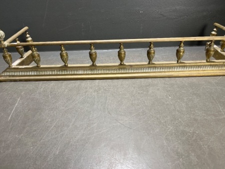 Vintage Style Brass Fireplace Fender
