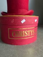 Christys' London Red Felt Hat in Hat Box - 2