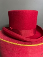 Christys' London Red Felt Hat in Hat Box - 4