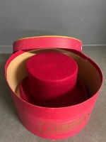 Christys' London Red Felt Hat in Hat Box - 5