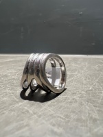 925 JWS Silver and Sapphire Ring - 2