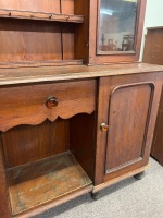 Antique Style Mahogany Welsh Dresser Display Cabinet - 4