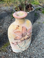 Flower Decorative Terracotta Vase - 2
