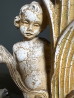 Mid Century Twin Cherub Featured Porcelain Lamps - 3