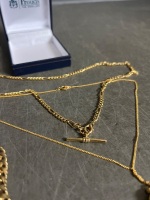 3 x Gold Plated Necklace Chains - 2