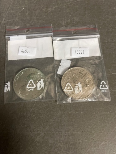 Churchill 5 Shillings and 5 Pound Coin