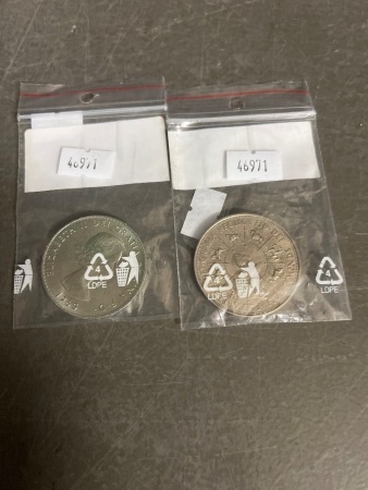 Churchill 5 Shillings and 5 Pound Coin