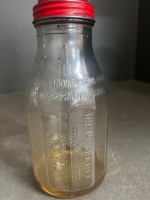 CC Wakefield and CO. Limited One Court Motor Oil Bottle with Tin Pourer - 2