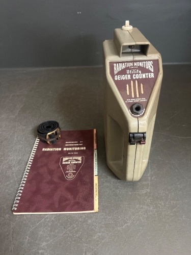 Genuine Radiation Monitor Geiger Counter with Equipment and Instructions