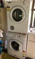 Front Loading Washer - Old but Works Well + As New Simpson 6kg Dryer