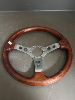 Autotechnica Wooden Sports Steering Wheel with Replacement Wheel - 5