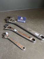 Set of 3 Sidchrome Adjustable Wrenches