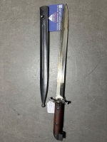 Swedish M1914 Marked Carbine Bayonet and Scabbard