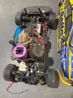 Remote-Controlled 2005 Betta Electrical Ford Falcon and Lamborghini with Two Model Racecars - 3