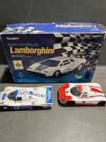 Remote-Controlled 2005 Betta Electrical Ford Falcon and Lamborghini with Two Model Racecars - 5