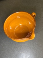 Two Landert 20 Ceramic Fondue Pots with Traditional Handmade Glazed Small Jug - 2