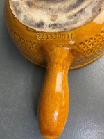 Two Landert 20 Ceramic Fondue Pots with Traditional Handmade Glazed Small Jug - 4