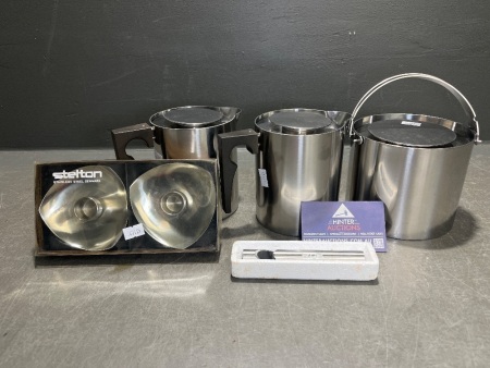 Vintage Stelton Cylinda-Line Set - Stainless Steel Denmark