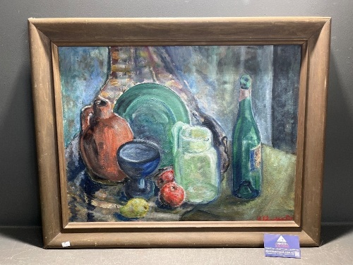 Still Life Oil on Board - Signed