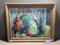 Still Life Oil on Board - Signed