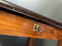 Italian Marquetry Inlaid Lift Top Table with Swiss Music Box - 5